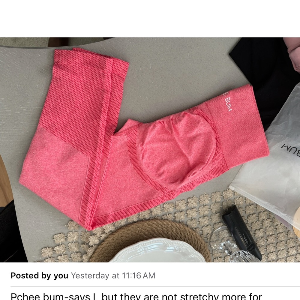 Pchee bum coral leggings